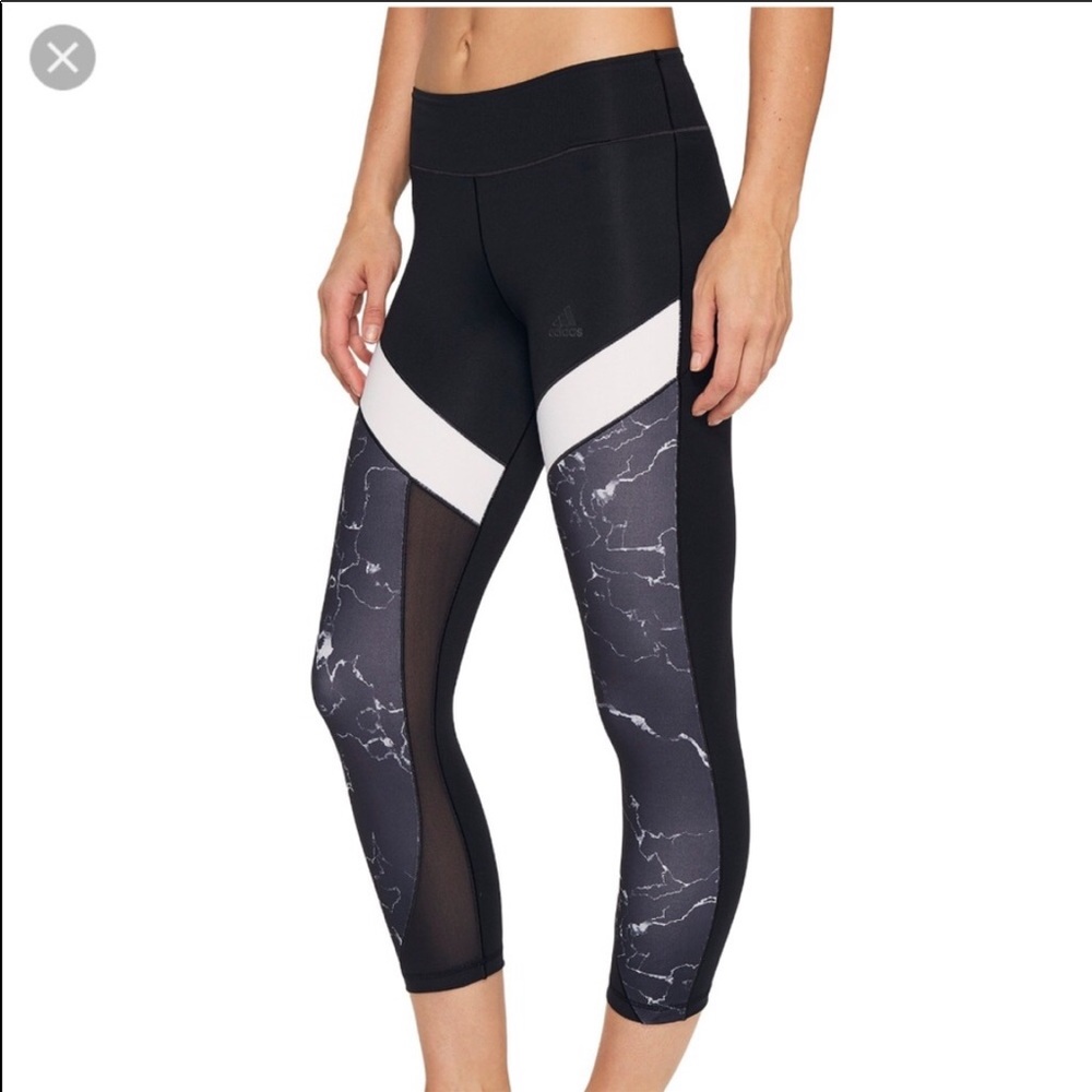 Adidas Capri Marble Legging Size L New w/o tag